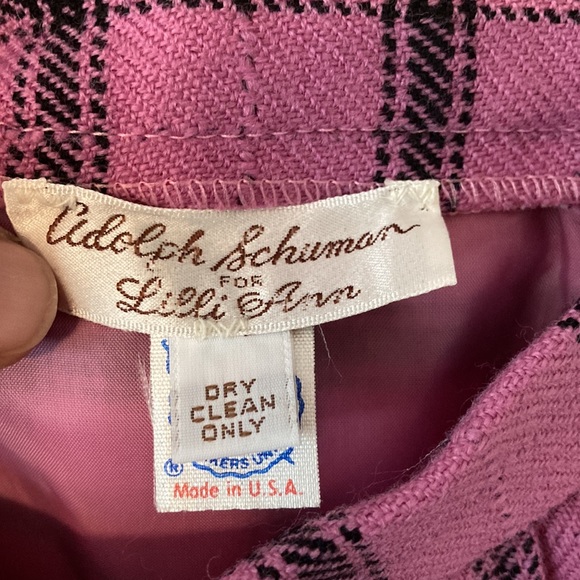 Adolph Schuman for Lilly Ann Vintage Wool Plaid Skirt Size S - Picture 6 of 10